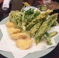 小笠原で取れた野菜の天ぷら