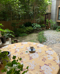 池田櫻教室の庭